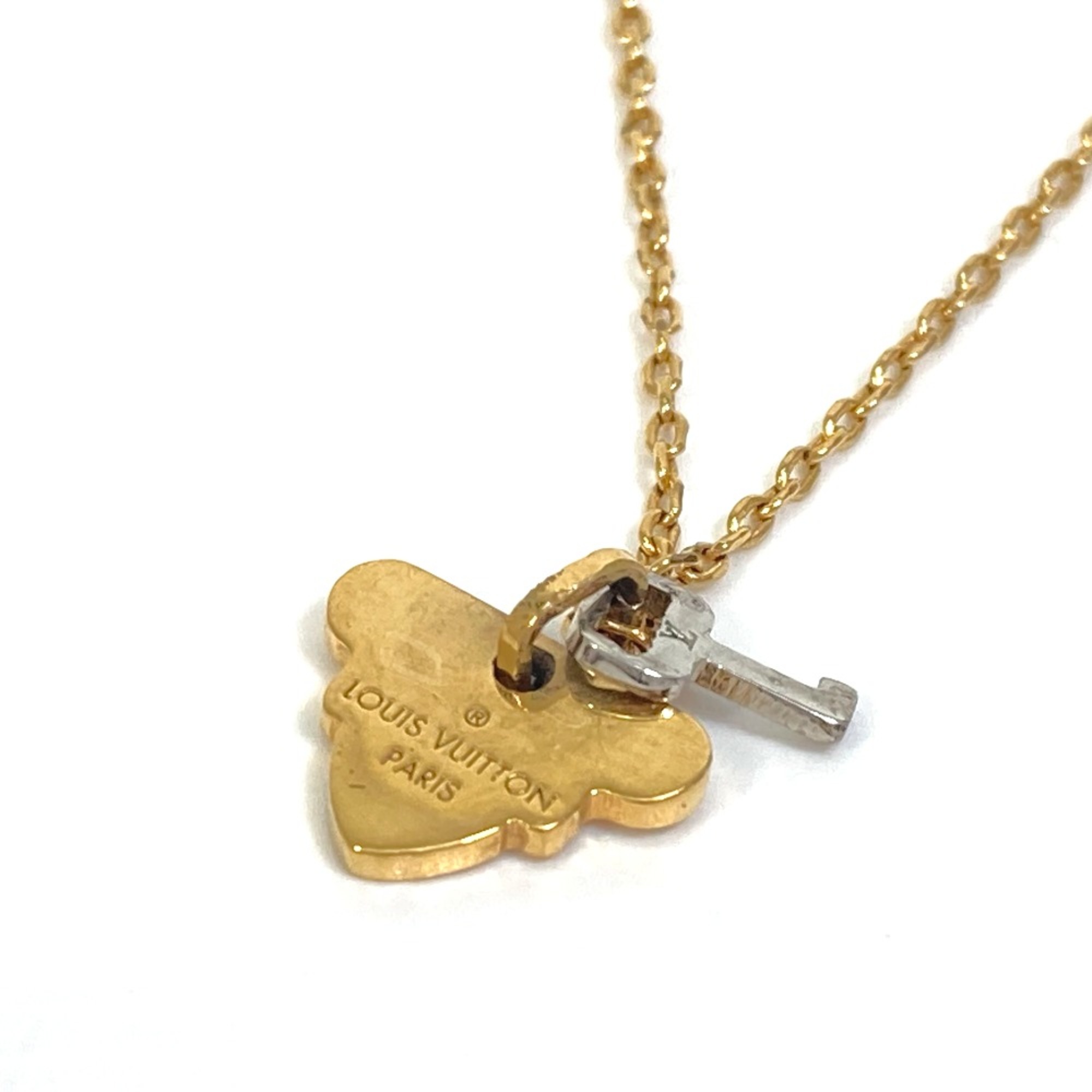 Louis Vuitton M62809 key motif Accessories Pendant Necklace Gold