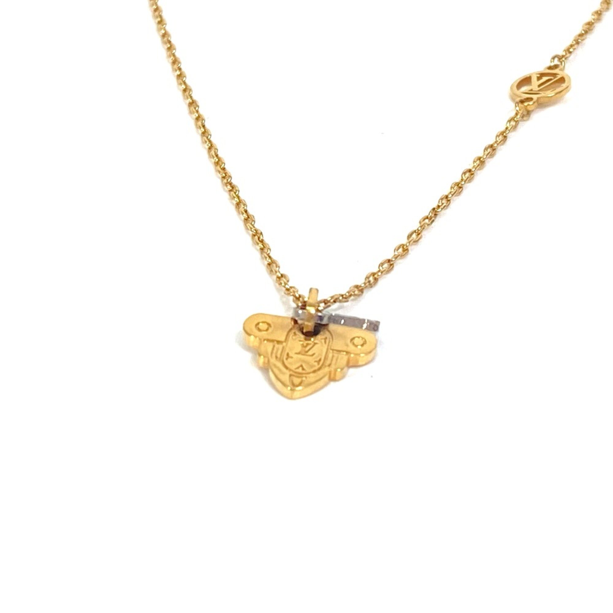 Louis Vuitton M62809 key motif Accessories Pendant Necklace Gold