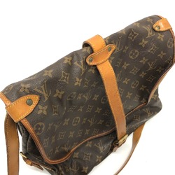 Louis Vuitton M42256 Monogram Crossbody Shoulder Bag Brown