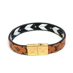 Louis Vuitton M6774F Monogram Accessories Bracelet Brown White x Black