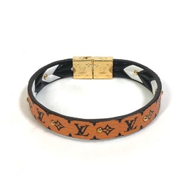 Louis Vuitton M6774F Monogram Accessories Bracelet Brown White x Black