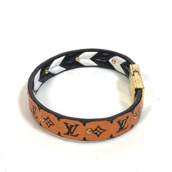 Louis Vuitton M6774F Monogram Accessories Bracelet Brown White x Black