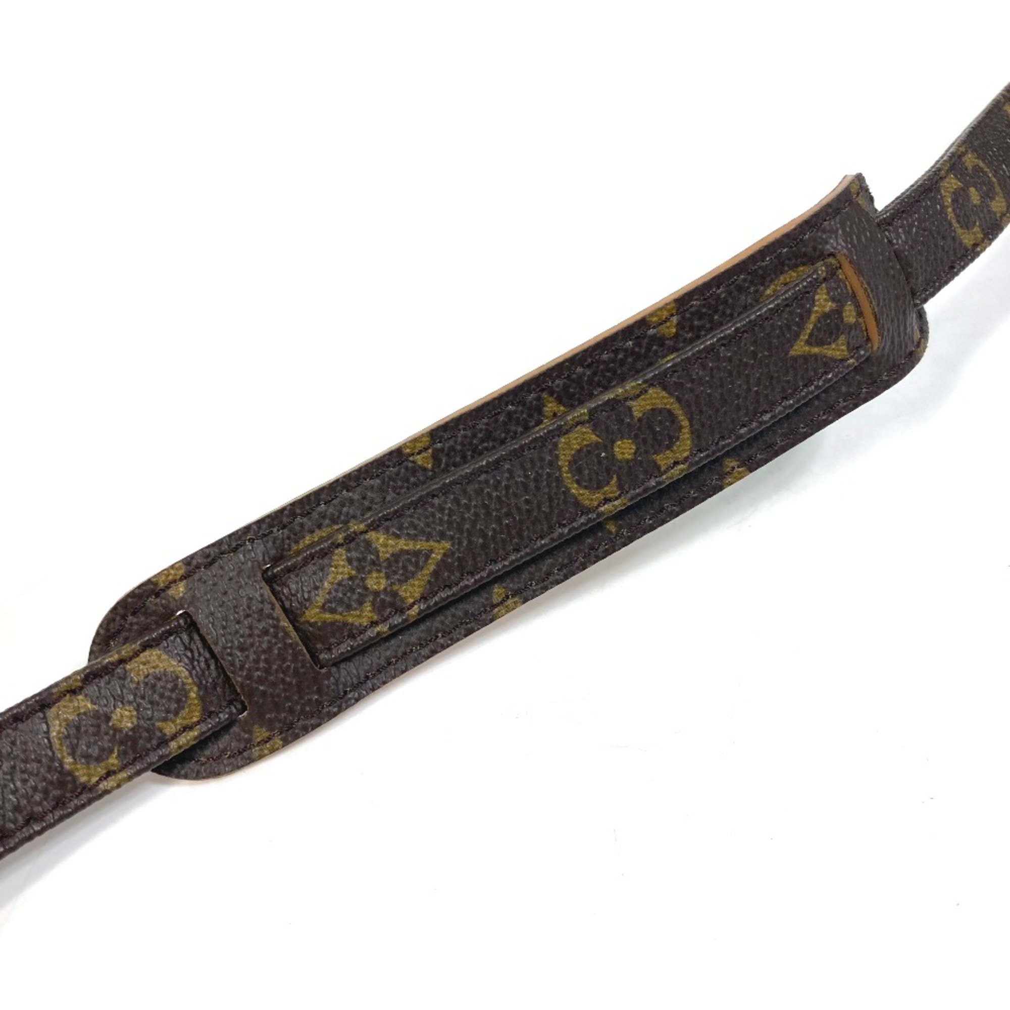 Louis Vuitton Monograms bag accessories Shoulder strap Brown GoldHardware