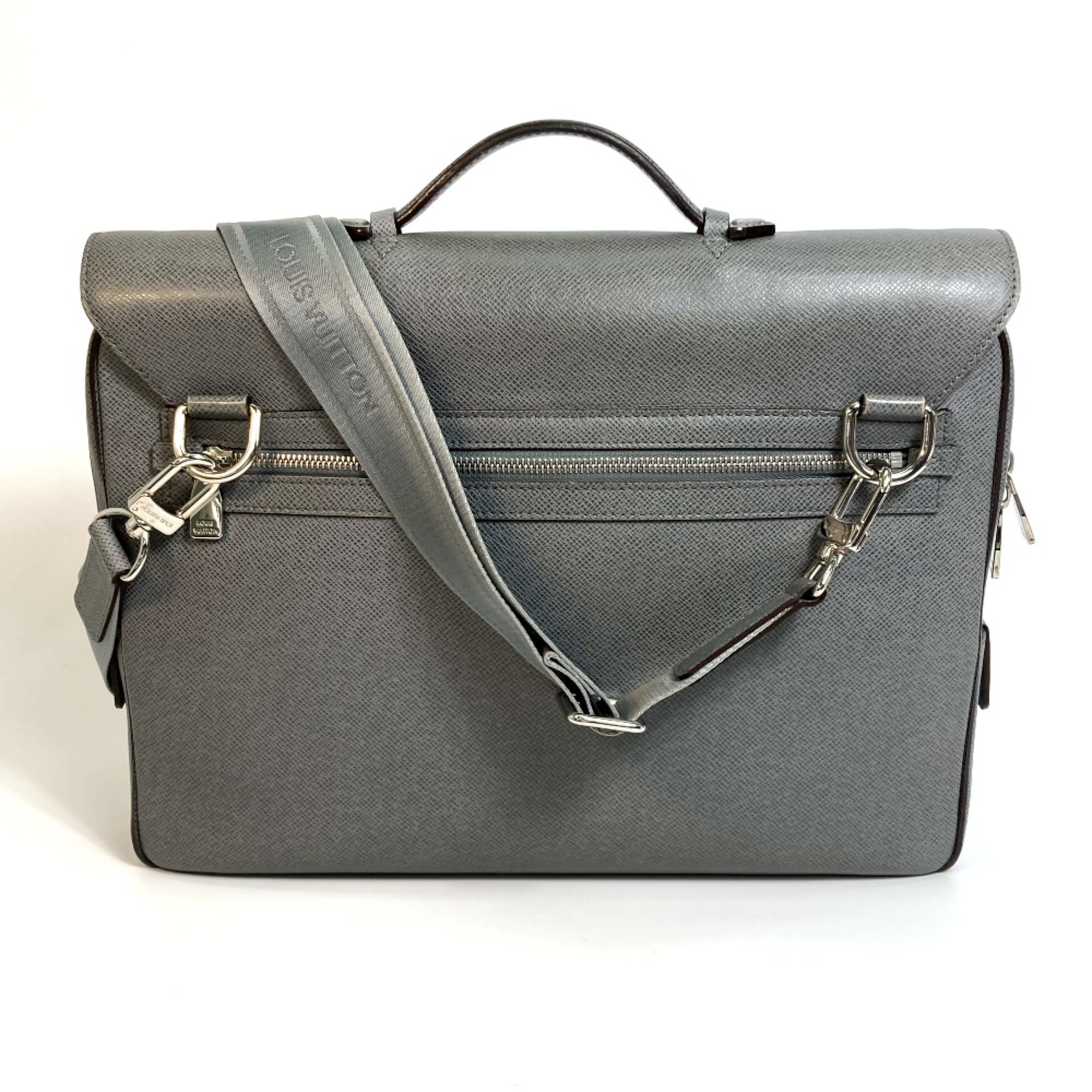 Louis Vuitton M32641 Taiga 2WAY Shoulder Bag Briefcase gray