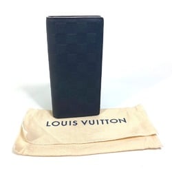 Louis Vuitton N64025 Damier Infini Bifold Long Wallet Folded wallet Astral Dark navy White