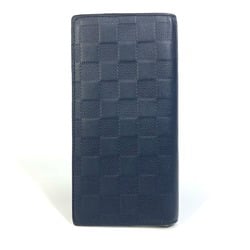 Louis Vuitton N64025 Damier Infini Bifold Long Wallet Folded wallet Astral Dark navy White