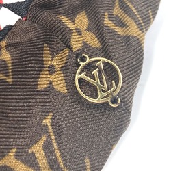 Louis Vuitton M77011 Monogram leopard leopard leopard 1 item only Hair elastic accessories Shush Brown Red