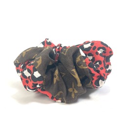 Louis Vuitton M77011 Monogram leopard leopard leopard 1 item only Hair elastic accessories Shush Brown Red