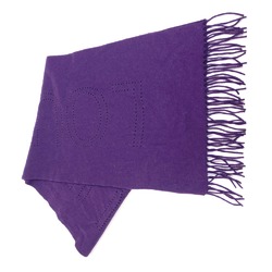 Louis Vuitton fringe Scarf purple