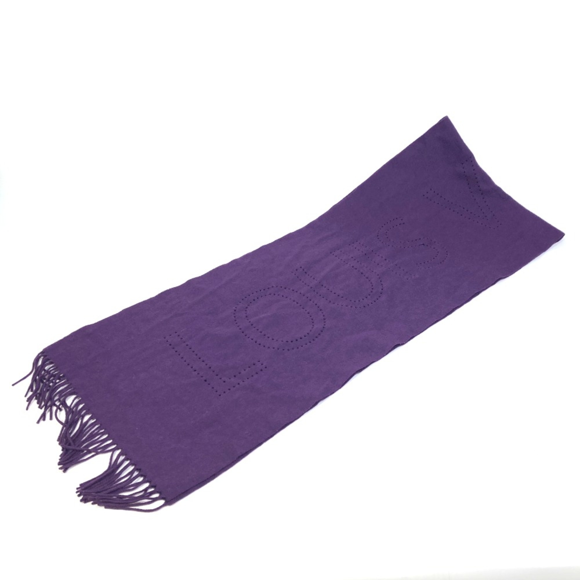 Louis Vuitton fringe Scarf purple