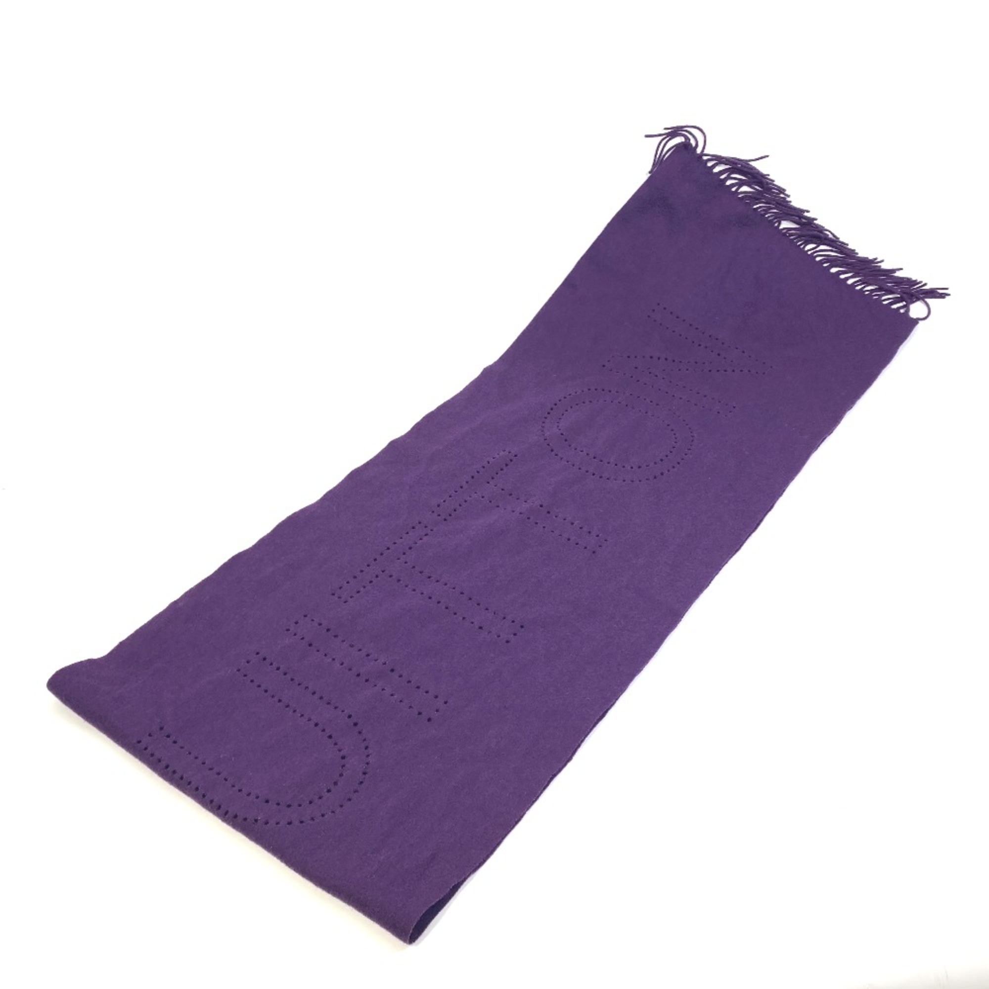 Louis Vuitton fringe Scarf purple