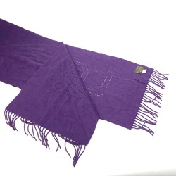 Louis Vuitton fringe Scarf purple