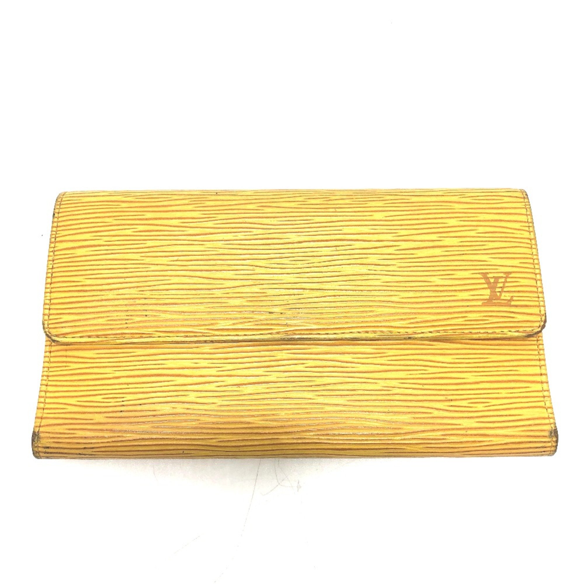 Louis Vuitton M63389 Epi wallet/long wallet Long Wallet Tassiri Yellow purple GoldHardware