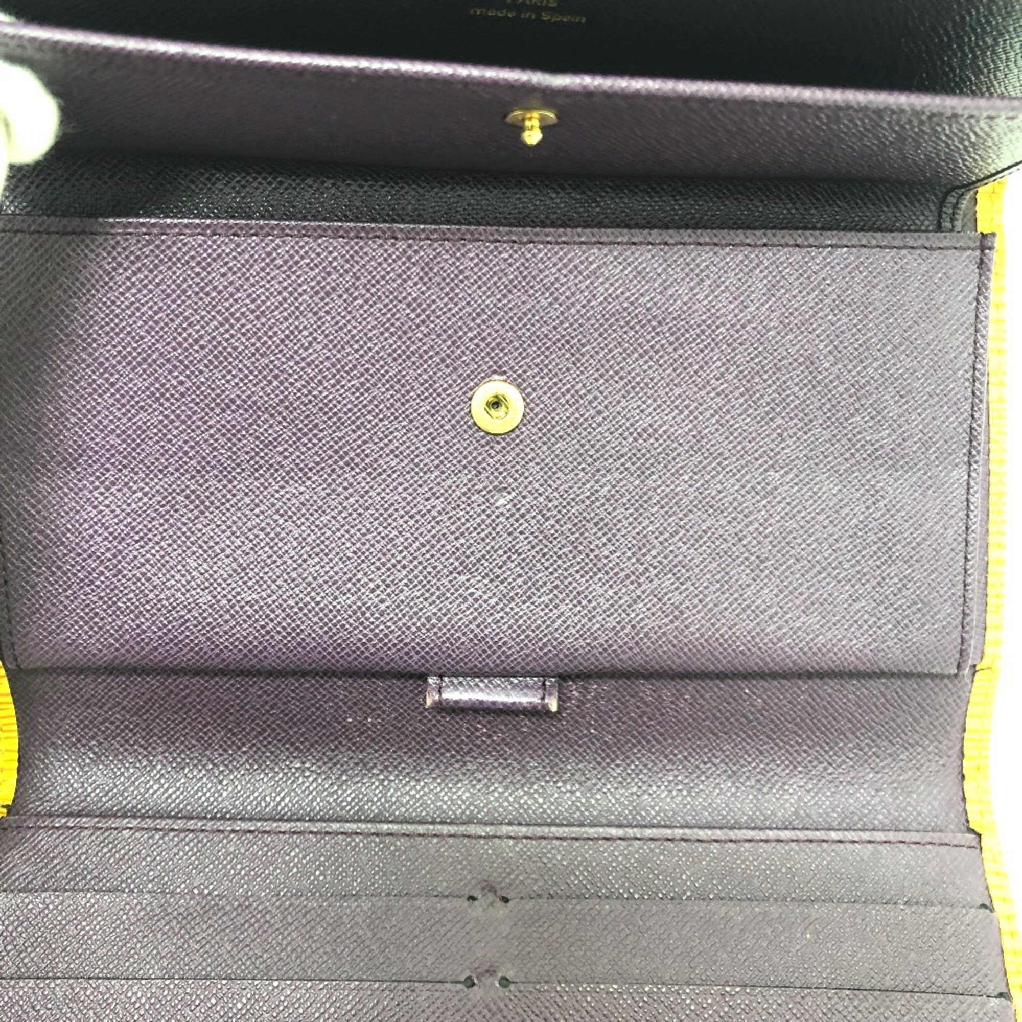 Louis Vuitton M63389 Epi wallet/long wallet Long Wallet Tassiri Yellow purple GoldHardware