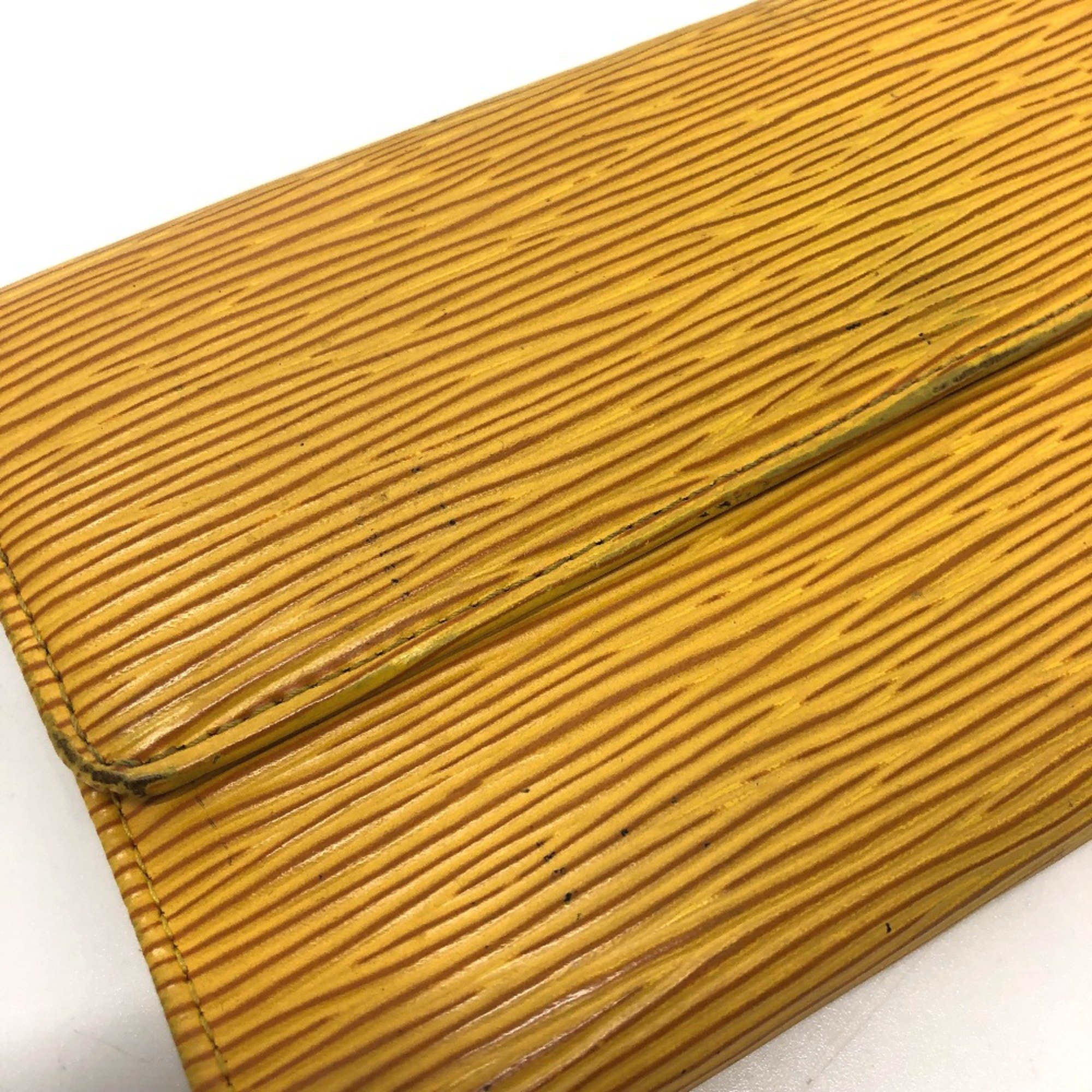 Louis Vuitton M63389 Epi wallet/long wallet Long Wallet Tassiri Yellow purple GoldHardware