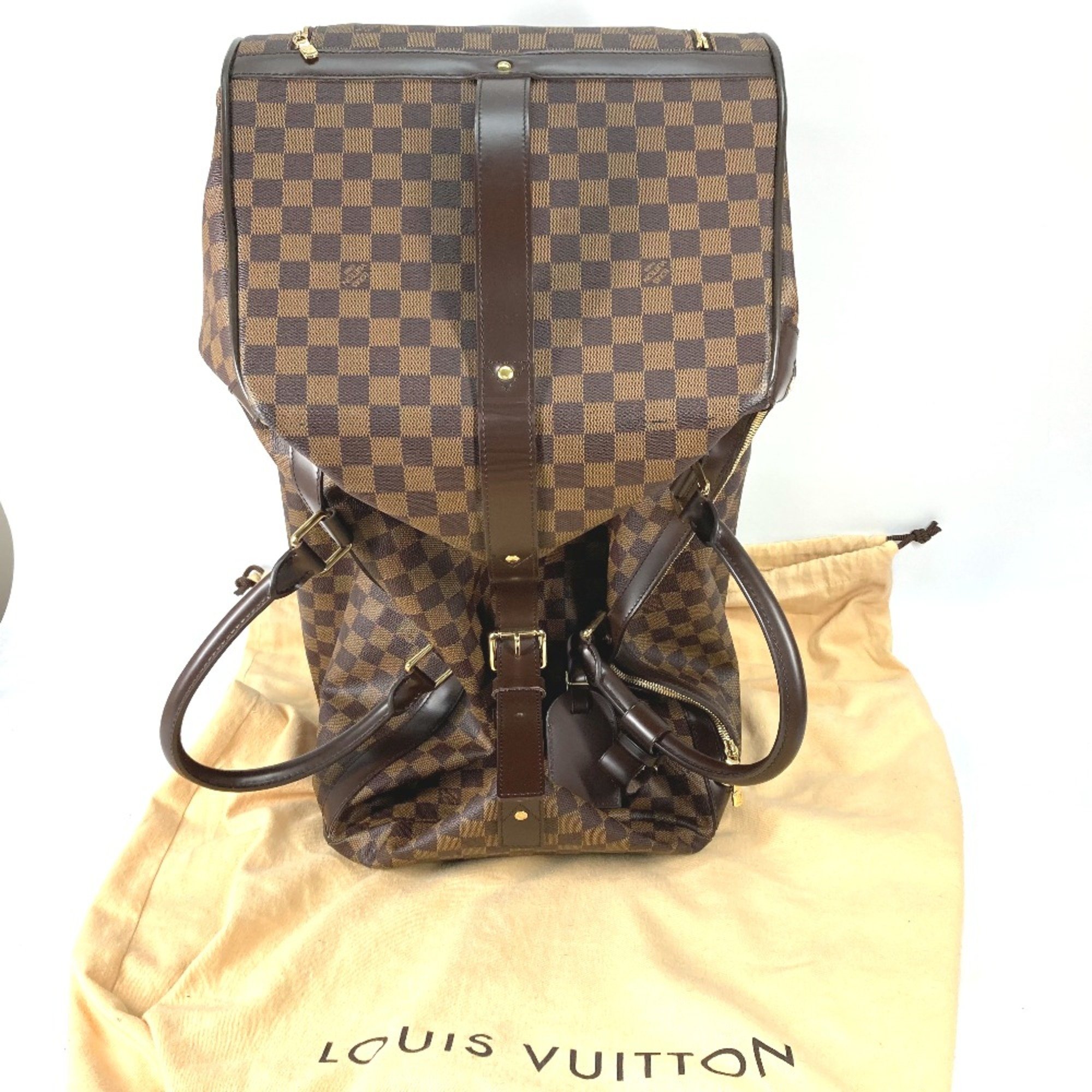 Louis Vuitton N23204 suitcase travel bag travel bag bag boston ini Carry Bag Ebene Brown