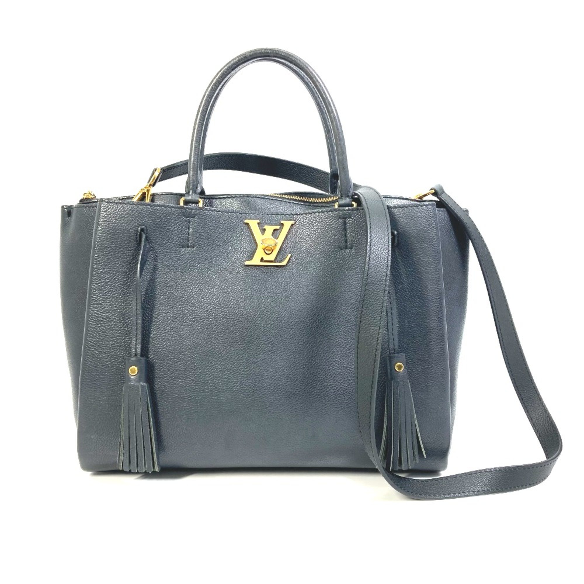 Louis Vuitton M54569 Bag 2WAY Tote Bag Black GoldHardware