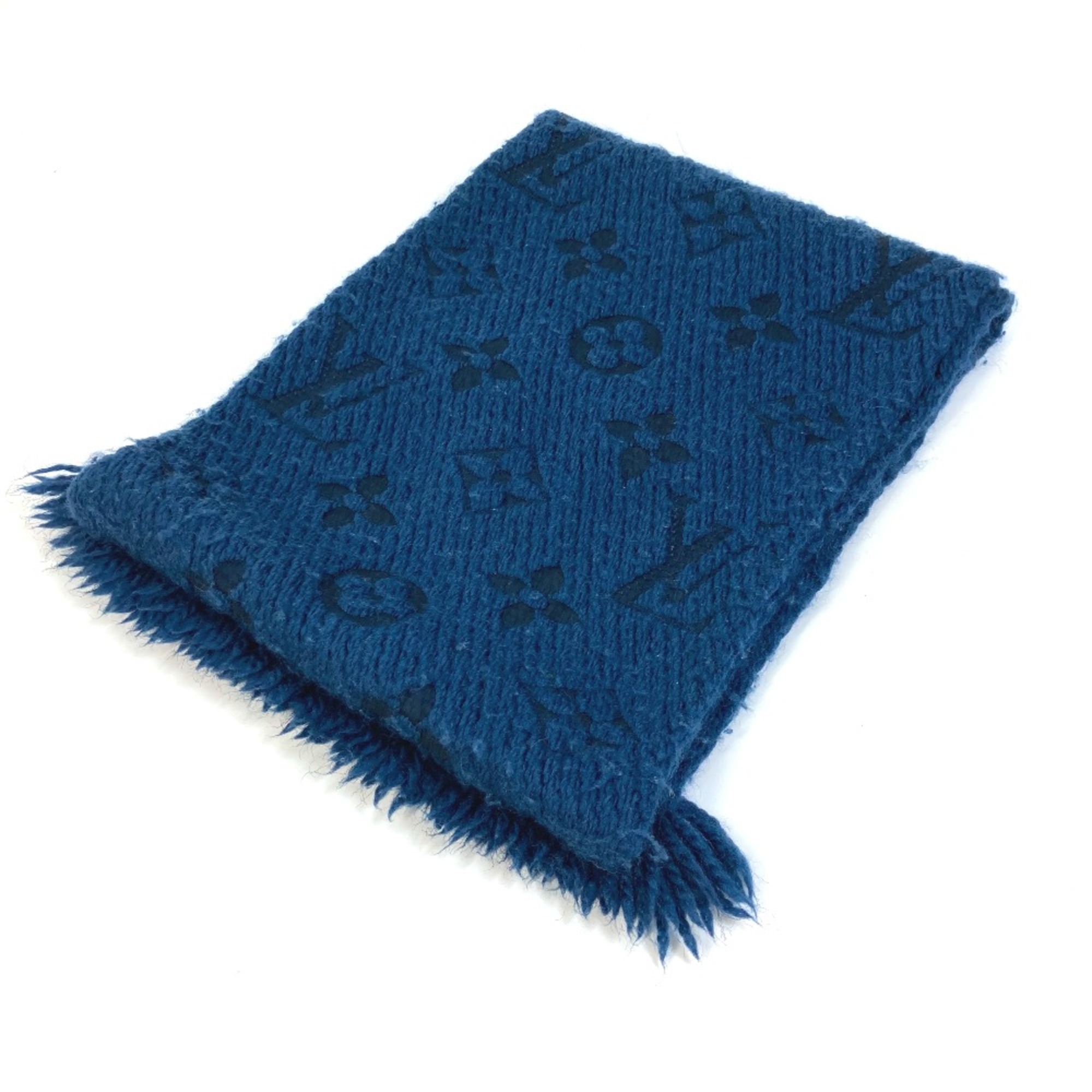 Louis Vuitton M75504 Monogram fringe/fashion accessories Scarf Navy