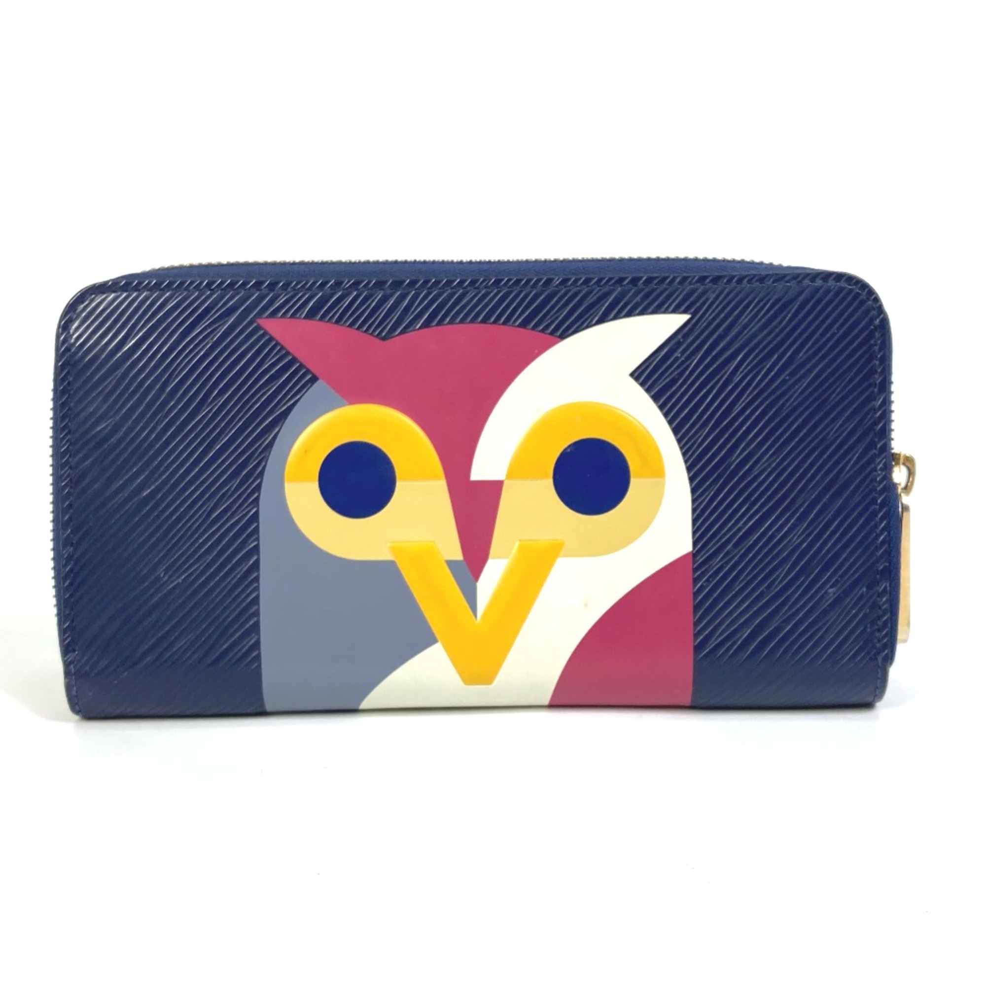 Louis Vuitton M42558 Epi owl nightbird owl Long Wallet Iris Navy Based