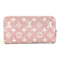 Louis Vuitton M81182 MonogramDenim Long Wallet pink