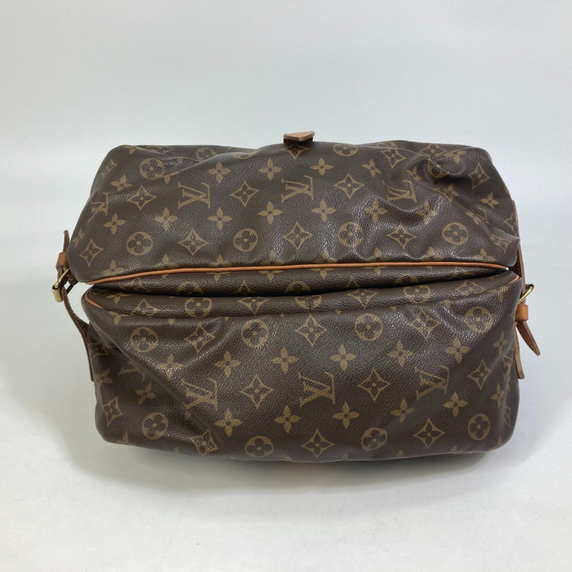 Louis Vuitton M42254 Monogram Saumur35 Shoulder Bag Brown