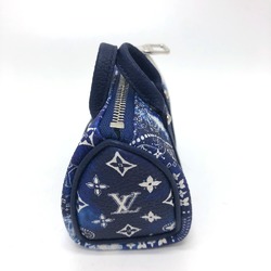 Louis Vuitton MP3337 Monogram bandana bag/accessories Key Holder blue SilverHardware