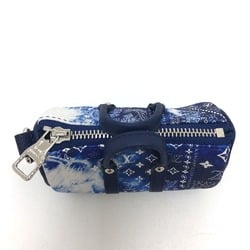 Louis Vuitton MP3337 Monogram bandana bag/accessories Key Holder blue SilverHardware