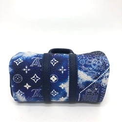 Louis Vuitton MP3337 Monogram bandana bag/accessories Key Holder blue SilverHardware