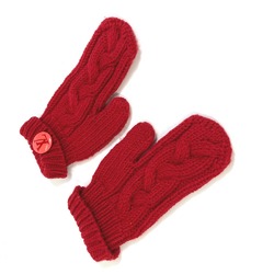 Louis Vuitton Mitten glove gloves Red