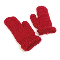 Louis Vuitton Mitten glove gloves Red