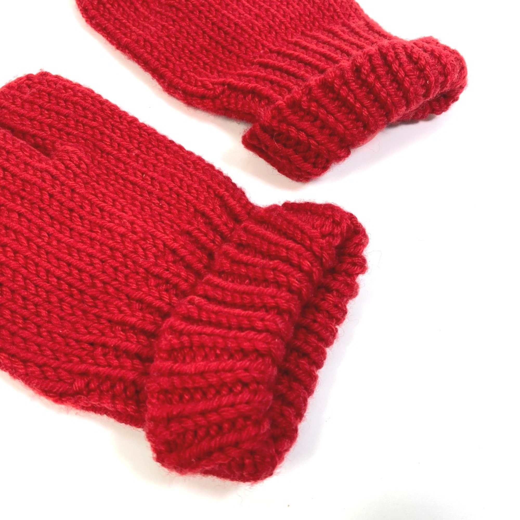 Louis Vuitton Mitten glove gloves Red