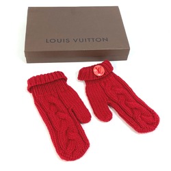 Louis Vuitton Mitten glove gloves Red