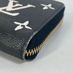 Louis Vuitton M80683 wild at Heart Monogram Animal Long Wallet Noir Black