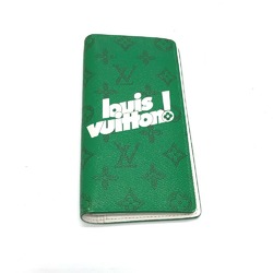 Louis Vuitton M80801 Monogram Everyday LV Bifold Long Wallet Green SilverHardware