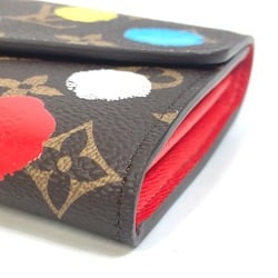 Louis Vuitton M81980 LV x YK Yayoi Kusama Monogram Two fold Long Wallet Brown Multicolore