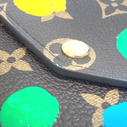 Louis Vuitton M81980 LV x YK Yayoi Kusama Monogram Two fold Long Wallet Brown Multicolore