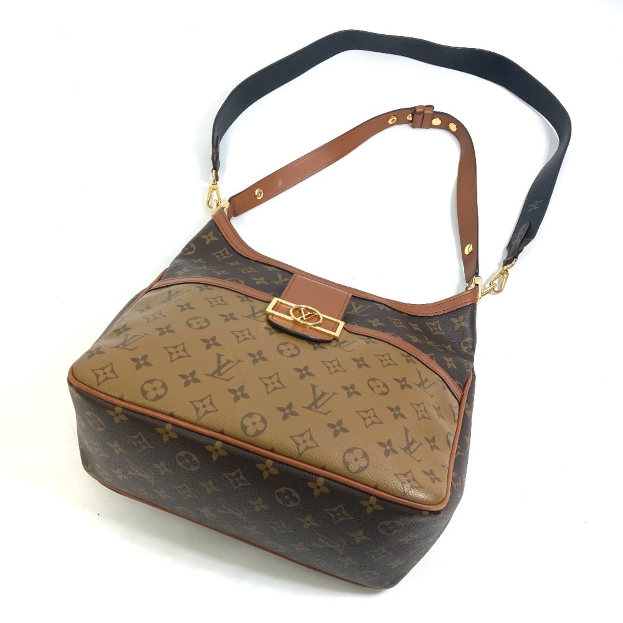 Louis Vuitton M45194 Monogram reverse bag shawl Shoulder Bag Brown