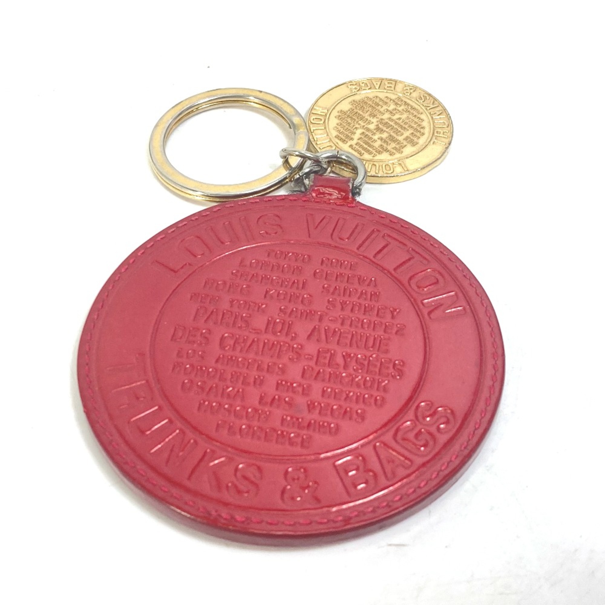 Louis Vuitton M93605 Vernis Key Holder Bag Charm Pomdamul Red