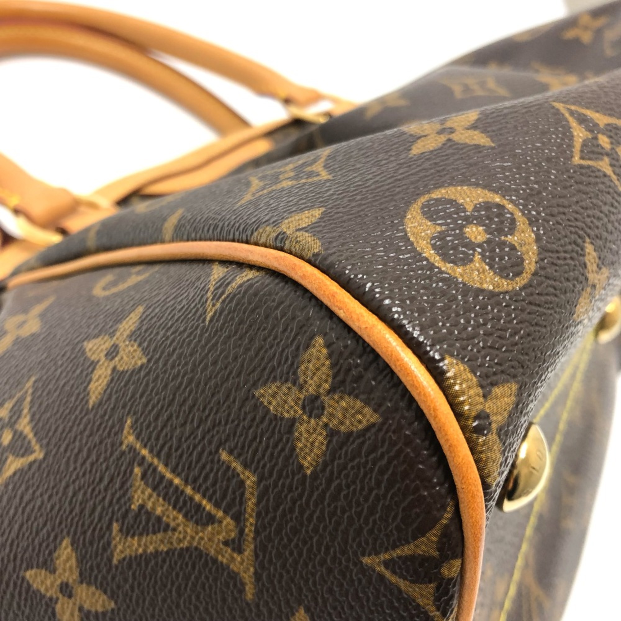 Louis Vuitton M40143 Monogram Hand Bag Brown GoldHardware