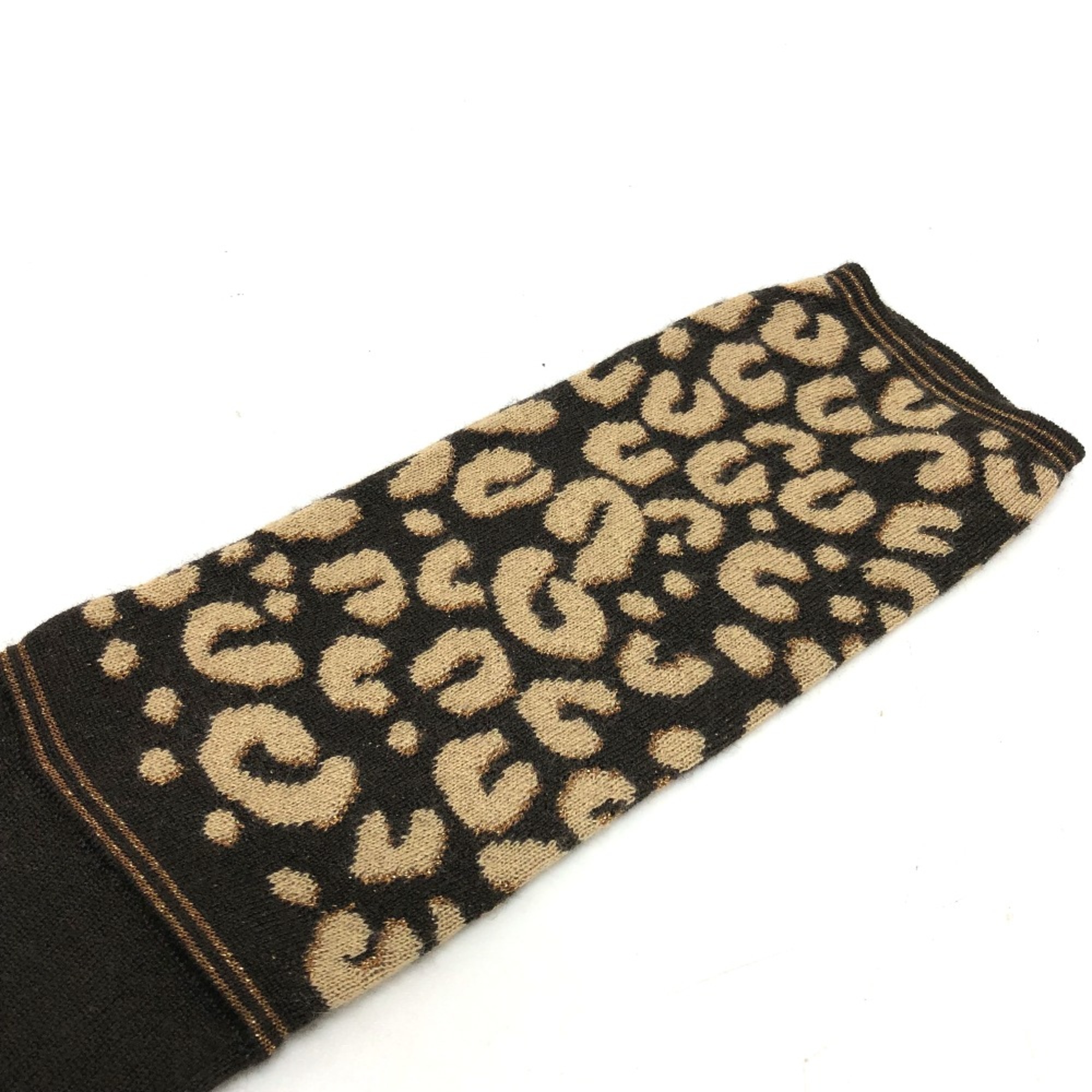 Louis Vuitton M58347 Leopard Glove gloves Brown