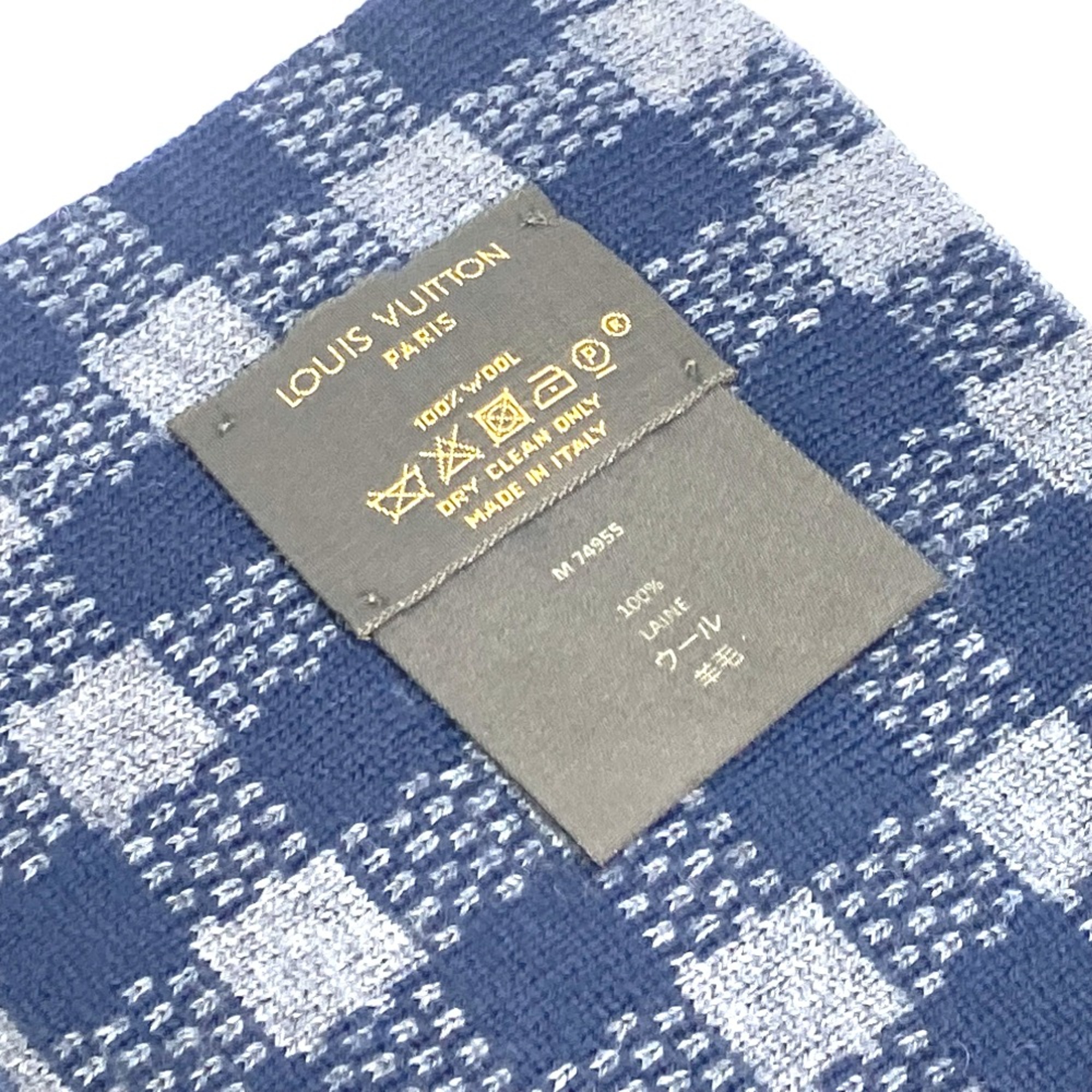 Louis Vuitton M74955 Scarf gray Navy