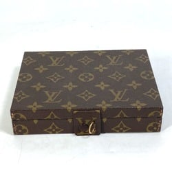 Louis Vuitton Vintage Monogram Box Jewelry Case Trunk Interior Accessory case Brown