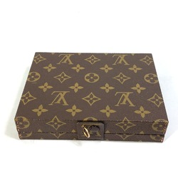 Louis Vuitton Vintage Monogram Box Jewelry Case Trunk Interior Accessory case Brown