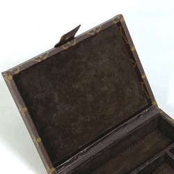 Louis Vuitton Vintage Monogram Box Jewelry Case Trunk Interior Accessory case Brown