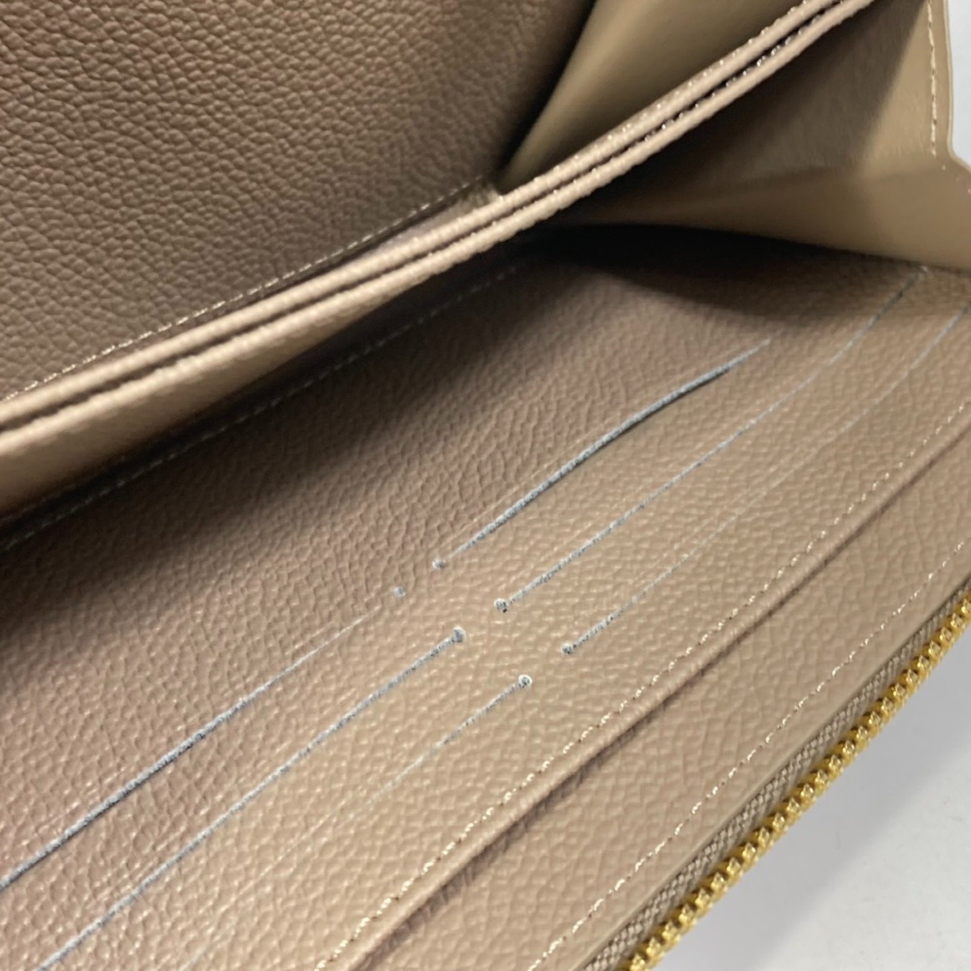 Louis Vuitton M69794 MonogramEmpreinte Zip Around Long Wallet Turtrail claims Beige