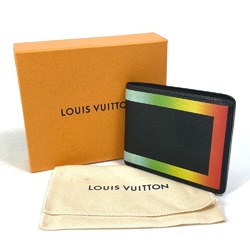 Louis Vuitton M30346 Taiga Rainbow Bill Compartment Folded wallet Black Multicolore