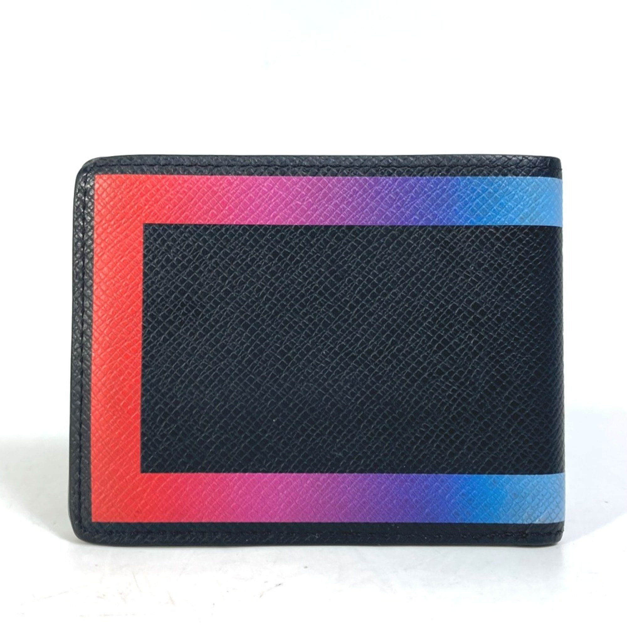 Louis Vuitton M30346 Taiga Rainbow Bill Compartment Folded wallet Black Multicolore