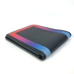 Louis Vuitton M30346 Taiga Rainbow Bill Compartment Folded wallet Black Multicolore