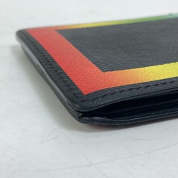 Louis Vuitton M30346 Taiga Rainbow Bill Compartment Folded wallet Black Multicolore