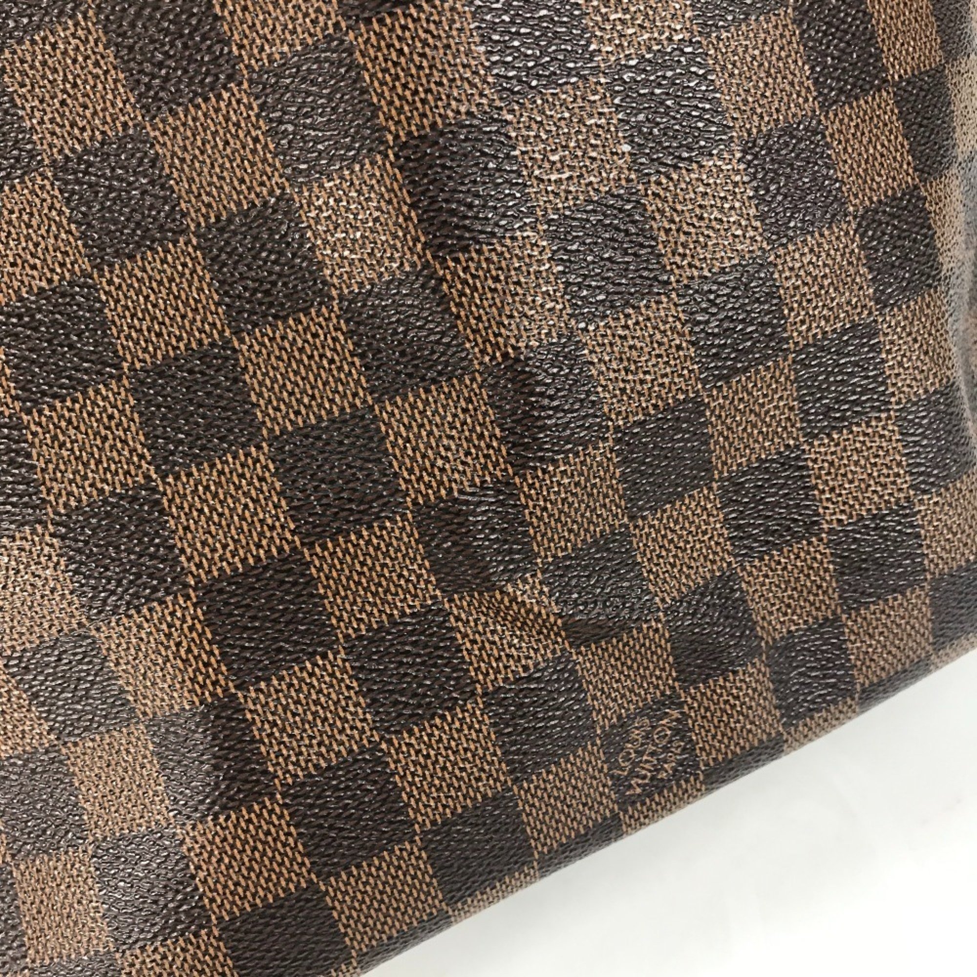 Louis Vuitton N41359 Damier bag shawl Tote Bag Brown GoldHardware